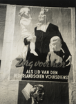 97792 Afbeelding van het affiche met de tekst 'Zorg voor hen/ als lid van den/ Nederlandschen Volksdienst', aangeplakt ...